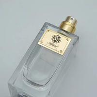 Étiquettes autocollantes personnalisées pour cosmétiques, avec logo en relief 3D, dorure à chaud, étiquettes métalliques pour parfums.