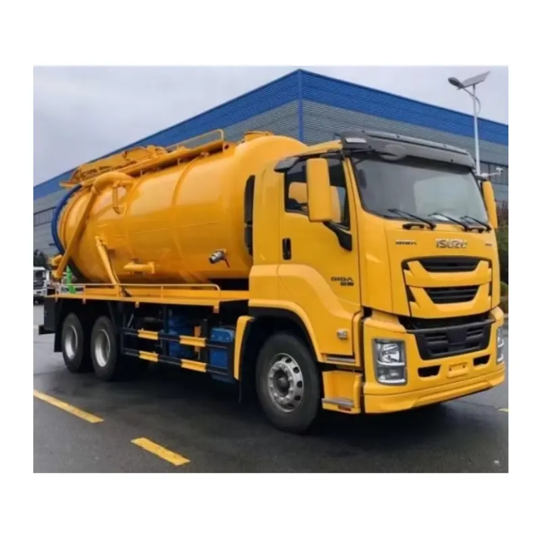 Export Sewage Suction Truck With Manual Multi Way Valve Capable of Self Dumping Sewage Transfer Truck