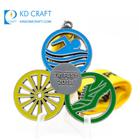 Personnalisé sport course cyclisme VTT tour prix métal rotation 3d cyclisme finisseur vélo médaille