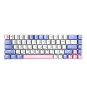 Có dây giá cả phải chăng cơ khí chơi game Bàn phím 68 Key RGB Backlit bàn phím tùy chỉnh hot-swappable im lặng chơi game eSports bàn phím - Product Image 1