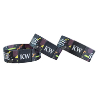 Bracelets en tissu élastique personnalisés avec impression par sublimation, article promotionnel pour festival, modèle QY-8 Guangdong