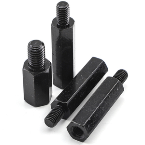 Entretoise d'isolation hexagonale métrique mâle-femelle en nylon PA66 noir de haute qualité M2-M5 - Product Image 3