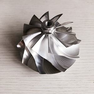 Zoom — roue de compresseur à <span class=keywords><strong>Billet</strong></span> de fraisage Turbo GTA4594 434335-0017 70.30/94.00mm <span class=keywords><strong>10</strong></span> + 0 lames, fraisage/aluminium 2618/lame pour C-12 <span class=keywords><strong>EURO</strong></span> - Product Image 2