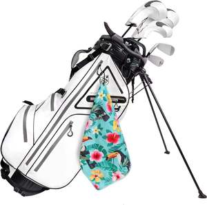 Toallas de Golf al por Mayor de Secado Rápido para Deportes y Gimnasio, con Estampado de Merbau, Personalizadas con Logotipo, Portátiles para Exteriores, Tejidas con Diseño Floral, 40x60cm - Product Image 5