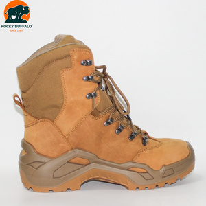 Chaussures de sécurité industrielles Rocky <span class=keywords><strong>Buffalo</strong></span> en vrac, résistantes à l'usure, en cuir pleine fleur, lacets, bottes tactiques, semelle extérieure en PU TPU - Product Image 2