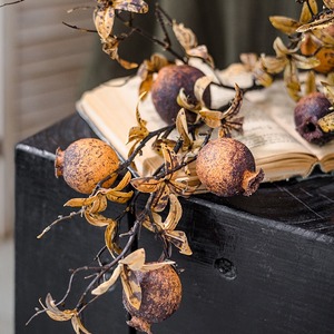 Simulación de adornos florales de <span class=keywords><strong>Granada</strong></span> seca, decoración del hogar, accesorios de fotografía de flores de bayas, adornos de habitación modelo - Product Image 3