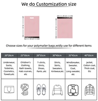 Sacs de Courrier en PE Imprimés Personnalisés pour Vêtements Sacs d'Emballage Imperméables pour Vêtements Sacs d'Emballage pour Vêtements de Couleur Dégradée