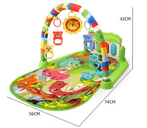 Alfombra multifuncional para gimnasio de bebé con Pedal, Piano y sonajero, juguetes de poliéster, actividad, Fitness y Manta para <span class=keywords><strong>dormir</strong></span> - Product Image 3