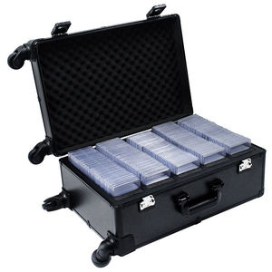 CASEMATIX Scatola di immagazzinaggio per carte sportive compatibile con 8 BGS, 13 FGS o 11 GMA PSA Graded carte collezionabili e altri biglietti da collezione, ermetici, impermeabili e con lucchetto