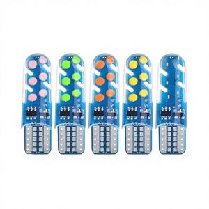 หลอดไฟ LED SMD T10 รุ่นใหม่จากโรงงานโดยตรง ความกว้างมาตรฐาน 12V สีฟ้า สำหรับไฟจอดรถในรถยนต์ - Product Image 3