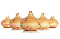 Offres Spéciales 300ml ultrasons lumière LED huile essentielle diffuseur d'arôme en plastique bois Grain humidificateur pour ménage hôtel électrique