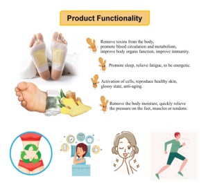 Cao cấp Hữu Cơ dính miếng đệm chân cho căng thẳng cứu trợ giấc ngủ giảm cân thảo mộc cai nghiện vá loại bỏ độc tố và đau miễn phí - Product Image 6