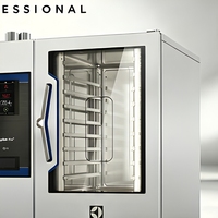 Four combiné professionnel haut de gamme 10 GN 1/1, électrique, écran tactile, four vapeur commercial, puissance 11,1 kW pour restaurant, boulangerie