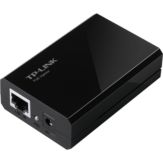 TP-Link TL-PoE160S Gigabit PoE Injector for UL Certified Black Desktop/Wall-Mount Switch Plug Play 328 15.4W/30W PoE Supplies