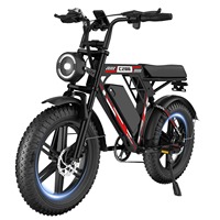 Vélo électrique à pneus larges de 20 pouces 1000W avec batterie amovible 48V 17,5Ah pour adultes