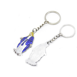 Llavero con Colgante de Nuestra Señora de Gracia, Aleación de Zinc, Amuleto Religioso, Regalo Unisex - Product Image 5