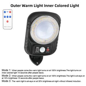 Luces solares LED para exteriores, lámpara alimentada por energía Solar con detección de movimiento del cuerpo humano, luz de pared para jardín, IP65, impermeable, para garaje, balcón, escalera - Product Image 5