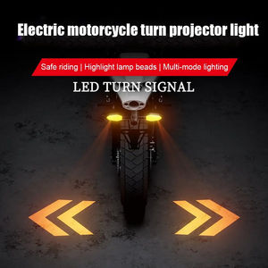 Used Motorcycle LED Turn Signal <b>Lamp</b> Sequential Flash Indicator Lights Sequential Flowing Modes Running Light <b>Projection</b> Modes - Product Image 3