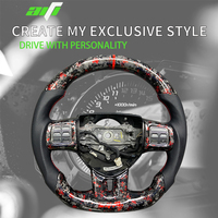 Volant sport en cuir forgé avec affichage LED, style carbone personnalisé pour Dodge Avenger, Journey, Challenger, Charger