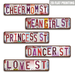 Letrero Metálico Estilo Matrícula Vintage de <span class=keywords><strong>Mean</strong></span> <span class=keywords><strong>Girls</strong></span>, Frase de la Película, Decoración de Pared - Product Image 1