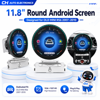 Radio Mobil Android 15 MINI R56 2007-2010 11,8 Inci dengan CarPlay Nirkabel GPS untuk Dasbor Navigasi Multimedia Lama
