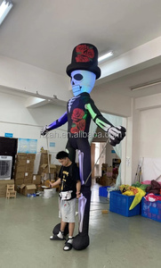 Bộ xương trang phục quái vật sọ con rối bộ xương người Mô hình đầu diễu hành trang phục <span class=keywords><strong>Inflatable</strong></span> cho hiệu suất - Product Image 5