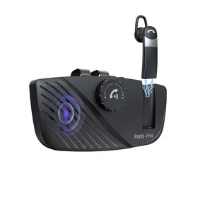 SP16 Headset Kit Mobil Bebas Genggam Audio Nirkabel, Earphone Kit Mobil Nirkabel 2 Dalam 1, Headset Speakerphone Audio MP3 Pemutar Musik
