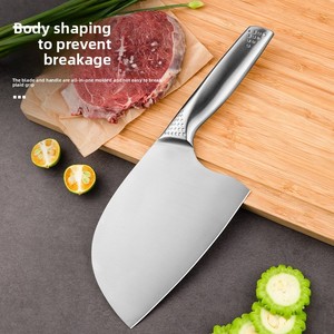Couteau de Chef de Cuisine en Acier Inoxydable Monobloc à Tête Ronde, Hachoir à Viande, Vente en Gros Usine, Bestseller <span class=keywords><strong>TikTok</strong></span> - Product Image 1