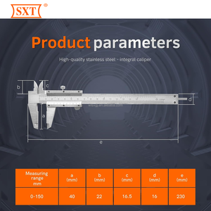 Calibrador <span class=keywords><strong>Vernier</strong></span> de 6 Pulgadas/150 mm, Calibradores Fraccionales, Acero de Alta Dureza, 0.02 mm y 1/128 Pulgadas - Product Image 6