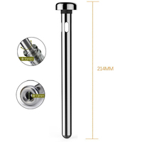 WELLFLYER Lot de 2 tiges de refroidisseur de bière en acier inoxydable S2 WCST-001 S2 meilleur cadeau d'été Refroidisseur de bière Bâtonnets Refroidisseur de vin
