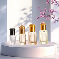 Arabe 3ml 6ml 9ml 12ml vide octogone or bouchon à vis bouteilles en verre pour parfum Attar huile essentielle Oud crème pour le visage goutte pour les yeux