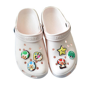 Dessin animé Cool Anime Mari Luigi Yoshi <span class=keywords><strong>Bowser</strong></span> pêche princesse PVC souple 2D breloques bricolage chaussures décoration sac sabot breloques accessoires - Product Image 3