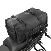 Sac de siège arrière imperméable en bâche robuste avec fermeture éclair, sac à dos de voyage pour usage extérieur