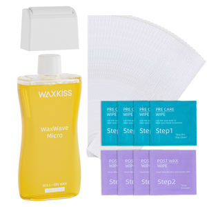 Kit de <span class=keywords><strong>cire</strong></span> d'épilation Offre Spéciale avec applicateur à rouleau, formule personnalisée disponible (<span class=keywords><strong>cire</strong></span> molle/<span class=keywords><strong>cire</strong></span> à sucre), taux de rachat élevé - Product Image 1