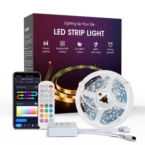 Tuya Wireless Smart LED Strip Lighting Solutions Aplicación móvil controlada e impermeable Dream Color RGBIC para el hogar al aire libre - Product Image 3