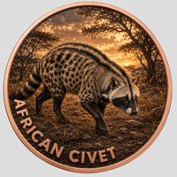 Pièce de monnaie en cuivre pur 999 de 5 oz, puissante, série Animaux de la Savane Africaine, couleur haute définition, édition UV préférée