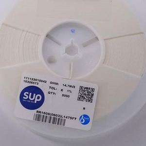 Manufacturer Direct RR1608 0603L1475FT 0603 1608 Resistors Chip Resistors SMD Resistors 14.7Mohm 1% 1/10W Thick Film Resistor - Product Image 1