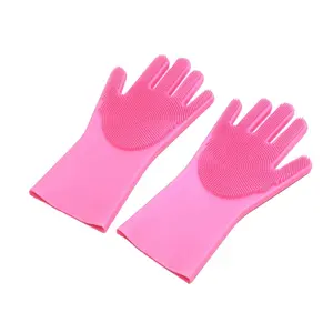 Guantes para lavar platos con guantes de mano de cocina Fábrica al por mayor de alta calidad Nuevos productos con logotipo personalizado Silicona multifuncional