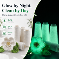 Fil à broder phosphorescent pour vêtements de rave et soirées Blacklight – Polyester recyclé écologique, couleurs personnalisables, lumineux