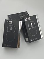 Souris de jeu sans fil JINMS X3 en gros, OEM&ODM, 12K DPI, 400mAh, 85H, PAW3311, interrupteur Omron, souris ergonomique tri-mode pour PC portable