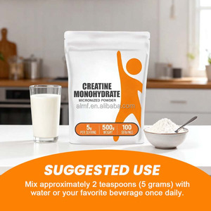 <span class=keywords><strong>Complément</strong></span> <span class=keywords><strong>alimentaire</strong></span> pour la <span class=keywords><strong>musculation</strong></span>, la force musculaire, l'endurance et les performances sportives, 5 g de créatine monohydratée en poudre micronisée - Product Image 4