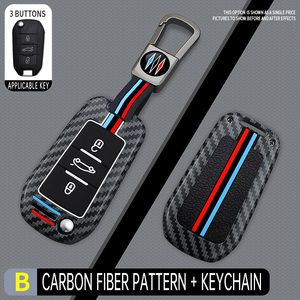 Coque de protection pour clé de <span class=keywords><strong>voiture</strong></span> en alliage de zinc et silicone pour Peugeot 208 3008 308 508 408 2008 307 4008 pour Citroën C4 C3 C6 <span class=keywords><strong>CACTUS</strong></span> C8 - Product Image 3