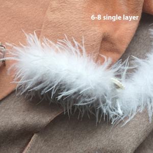 Vente en gros d'usine, bande de plumes d'autruche, laine, teinte, <span class=keywords><strong>boa</strong></span> de plumes pour vêtements de danse de performance, matériel décoratif DIY - Product Image 6