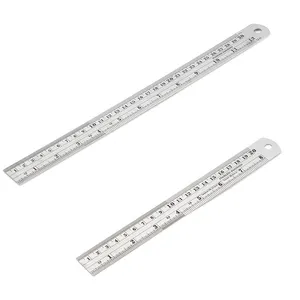 Stainless steel 50cm home office measuring tools straight scale ruler metal ruler