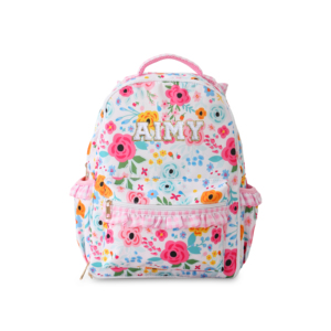 Cá nhân Nylon kẻ sọc ren du lịch trẻ em của ba lô sọc Monogram tùy chỉnh trẻ em schoolbag Ba lô thiết kế mới - Product Image 6