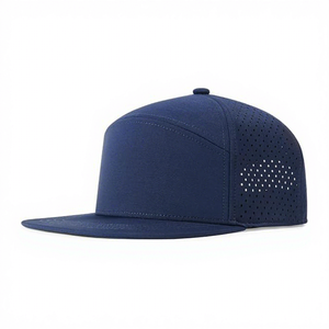 Casquette Snapback de haute qualité, couleur unie, découpe laser, visière plate, logo brodé personnalisé, fabriquée au Vietnam - Product Image 5