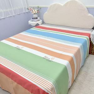 Modern Household Polyester Coarse Fabric Woven Bedding Set For Apartment & Guest Room