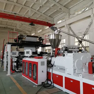 Machine de production de carrelages de vinyle, en PVC, machine pour fabriquer des sols en plastique composite