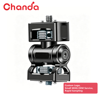 Support de moniteur flexible réglable de type escargot CHANDA 88237 avec filetage 1/4 pouce, broches ARRI, inclinaison à 180°, rotation à 360°, en alliage d'aluminium, pour laser