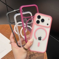 Adhésif magnétique transparent de couleur unie avancé, compatible avec les coques de téléphone iPhone 18 Pro Max, Apple 17 Pro, anti-chute 16